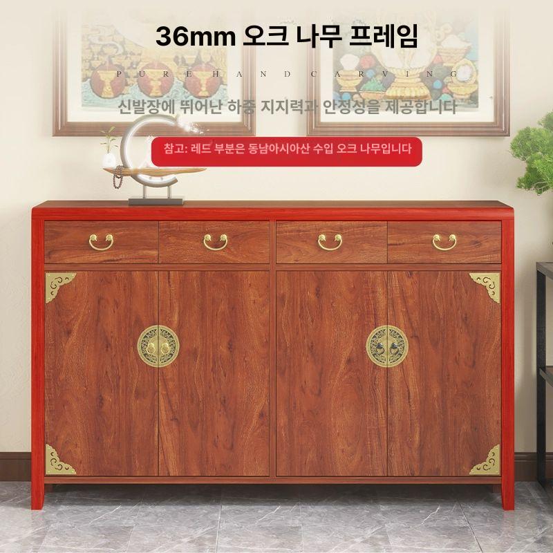 한옥 신발장 고전 식당 디자인 수납장 현관 가구 인테리어 - 상세 이미지 4