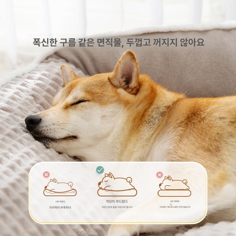 보온 대형견쿠션하우스 방한 겨울집 개집 숨숨집 반려견 동계 애견 단열 겨울용 - 상세 이미지 2