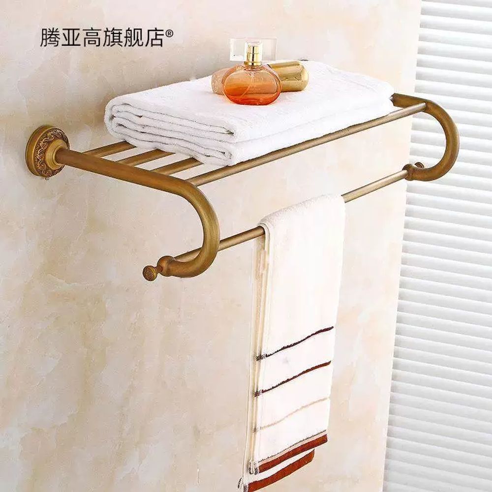 레트로 수건걸이 욕실 엔틱 황동 풀 앤틱 골동품 믹서 빈티지 스타일 인테리어 올드 - 상세 이미지 3