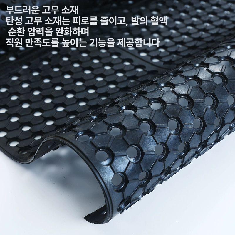 고무 미끄럼방지매트 방수 욕실 화장실 깔판 창고 복도 바닥재 출입구 야외 산업용 - 상세 이미지 4