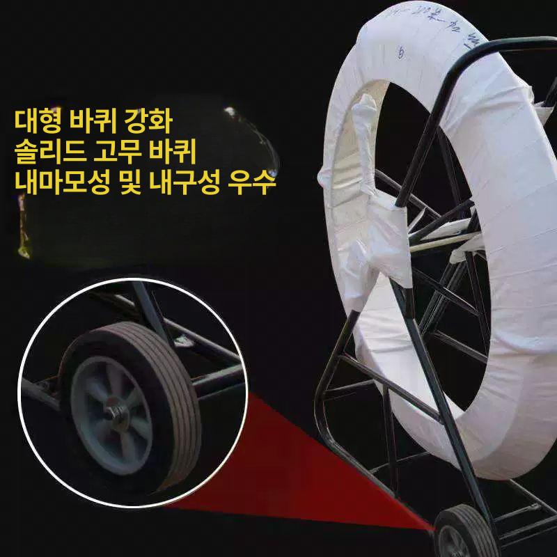 100미터 회전식 전선 케이블 정리기 천공 선정리 수납용 지름조절 풀링 - 상세 이미지 5