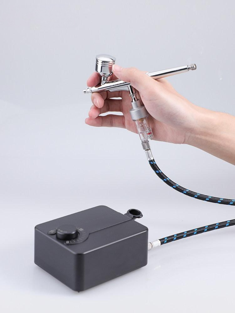 전기 페인트 분사기 에어브러시 압력조절 미니 스프레이 도구 모형 칠하기 세트 - 상품 이미지