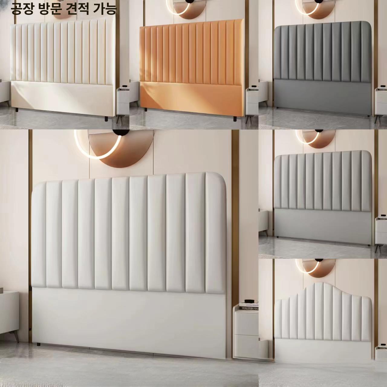 수납형 침대헤드보드 퀸사이즈 수납침대 쿠션헤드 서랍형 킹 높이 조절 - 상세 이미지 2