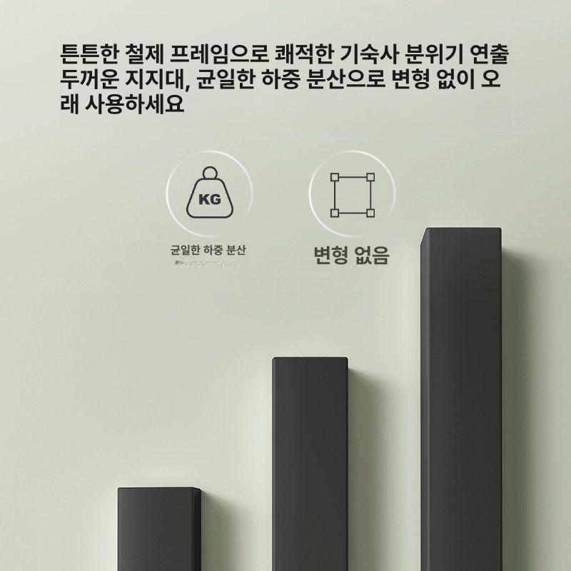 철제 책상위책장 간이 사무용 정리 타공선반 사무실 보드 타공판책장 천공 - 상세 이미지 3