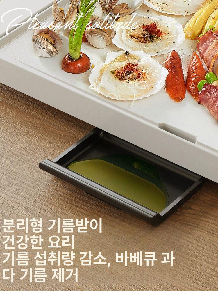 전기 핫플레이트 야외 바비큐 불판 고기 구이 camping 테이블 그릴 철판 이미지 6