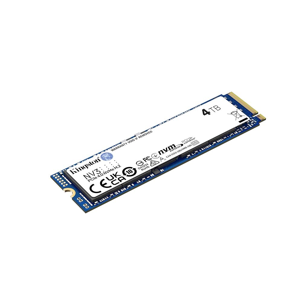 Kingston NV3 4TB M.2 2280 NVMe SSD | PCIe 4.0 Gen 4x4 Up to 6000 MB /s SNV3S /4000G 500GB - 상세 이미지 2