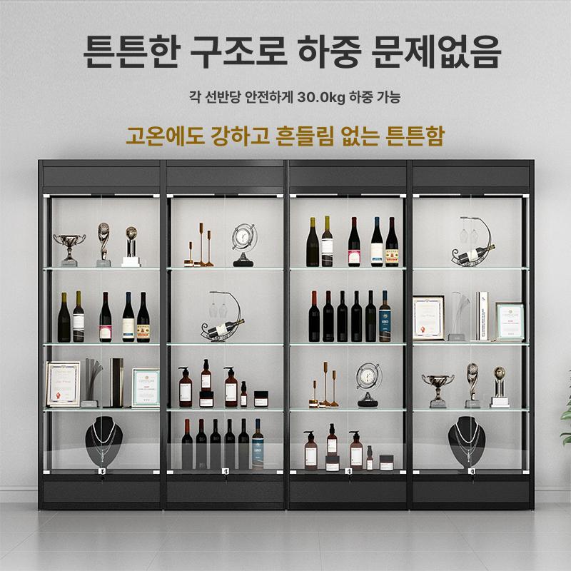 투명 아크릴 대형 진열장 완구 보관함 조명 호환 전시 선반 - 상세 이미지 3