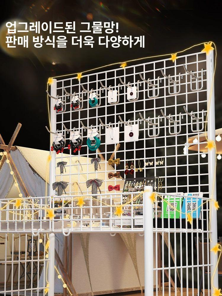 접이식 플리마켓매대 행사용 진열대 바퀴 야시장 이동식선반 노점상 다용도 행사부스 - 상세 이미지 3