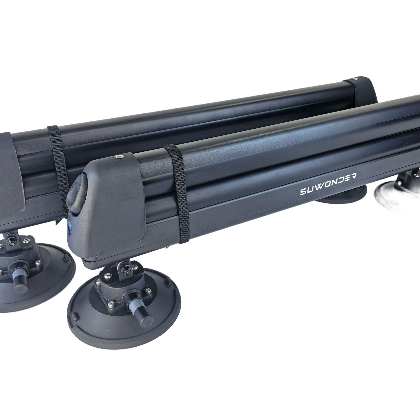 스노우보드 캐리어 거치대 여행용 흡착컵 가로바 루프랙 크로스바 고정 차량용 - 상품 이미지