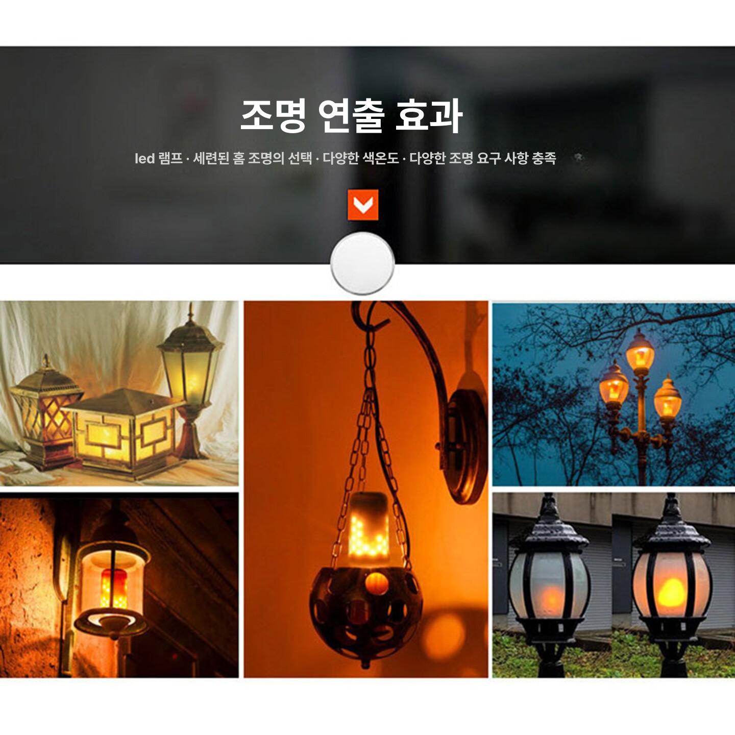 조명 불꽃램프 인테리어 분위기 무드등 벽난로 장식 카페 모형 가짜 실내 화로 라이트 - 상세 이미지 4