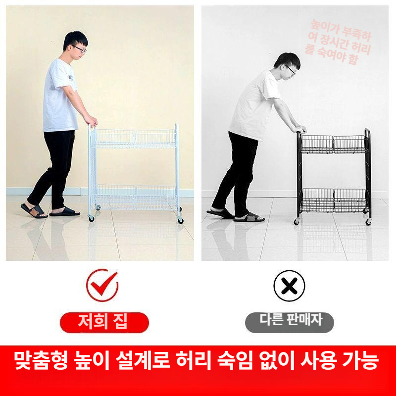 야시장 이동식 가판대 철제 선반 접이식 노점 부스 간이 매대 좌판 - 상세 이미지 5