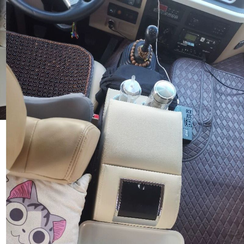 버스 콘솔박스정리 칸막이 컵홀더 뒷좌석 팔걸이 센터콘솔 보관 차량용콘솔 포켓 실내 - 상세 이미지 3