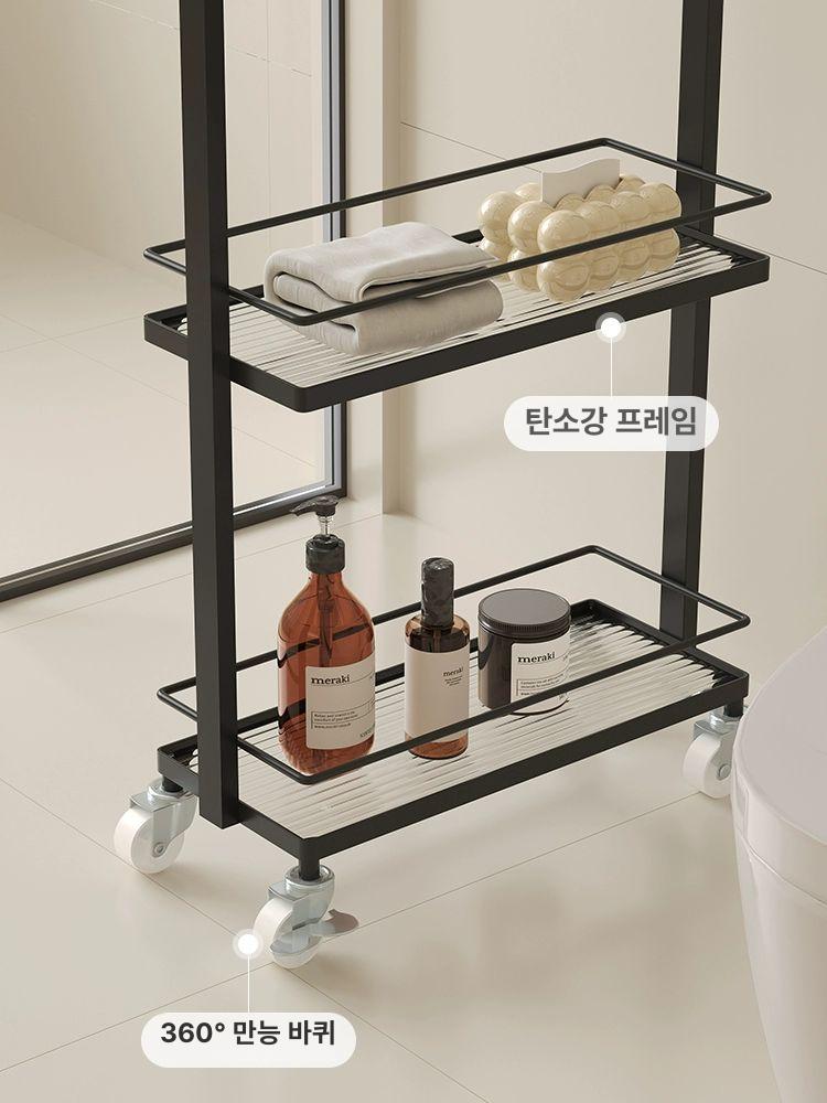 수납 욕실선반 샤워 틈새 모서리 스테인리스 부스 주방 코너 샤워부스 거치대 코너장 수건 - 상세 이미지 5