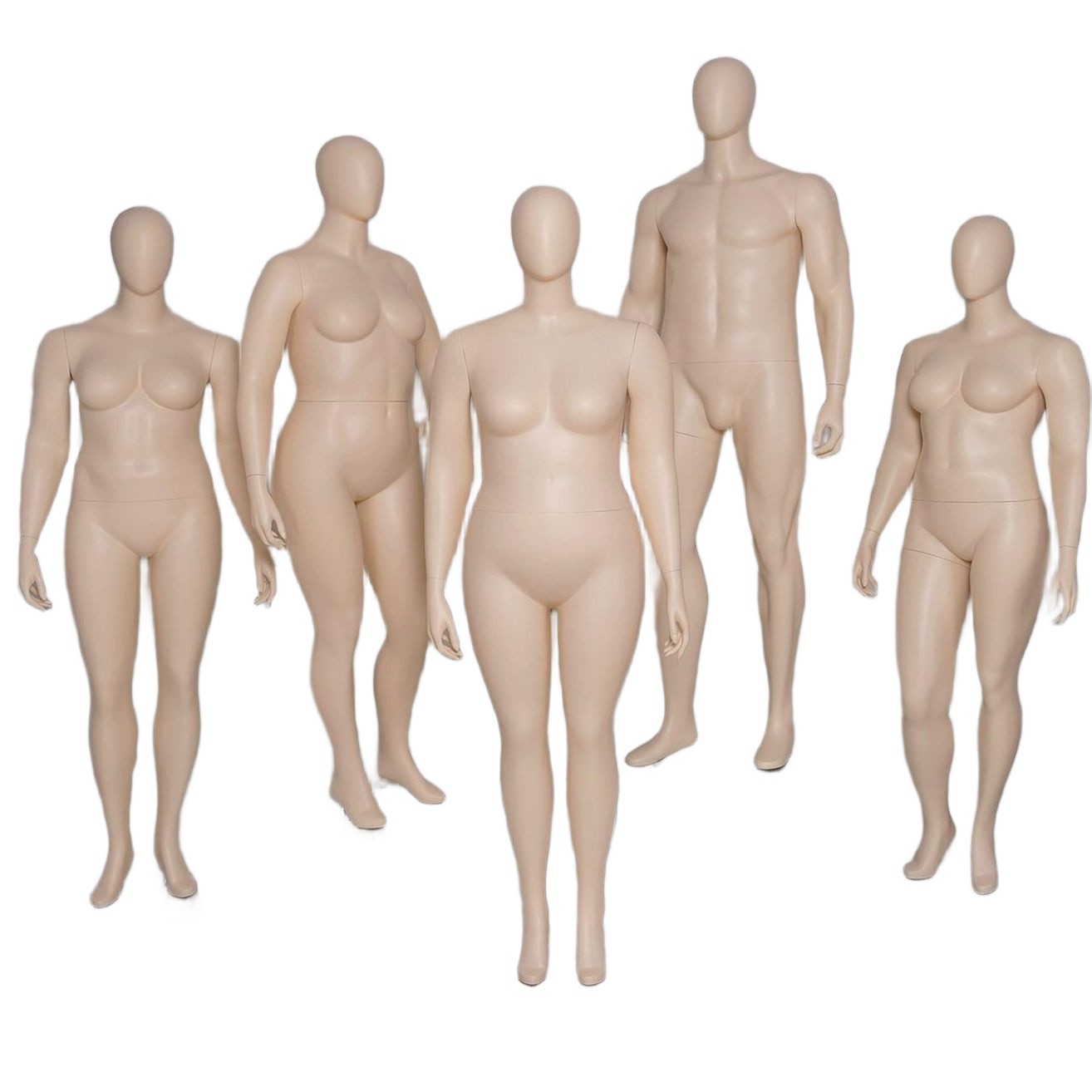 중년 체형 대형 여성 마네킹 스탠드 상반신 의류 진열 매장 전시 모형 바디 - 상품 이미지