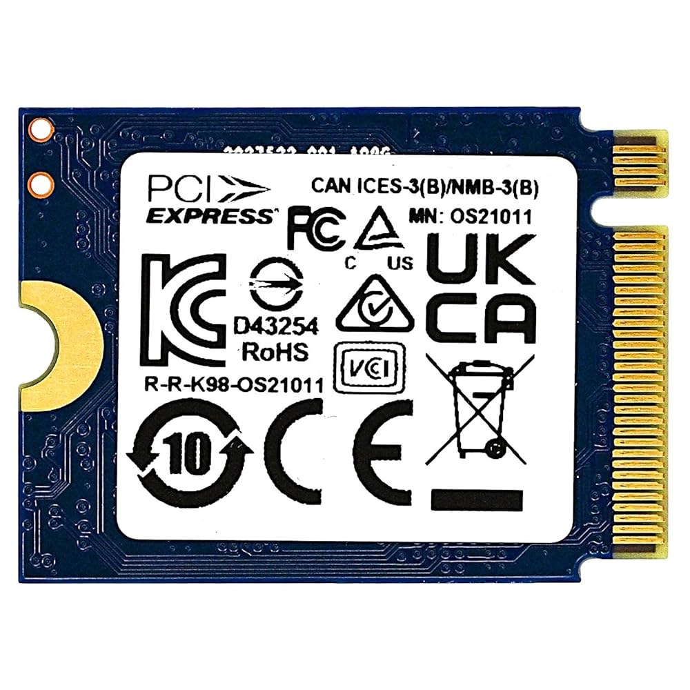 킹스턴 512GB M.2 2230 PCIe Gen 4.0x4 NVMe SSD TLC NAND(최대 4700MB/s 속도) OM3PGP4512Q-A0, 스팀 덱 서피스 앨리 미니 - 상세 이미지 2