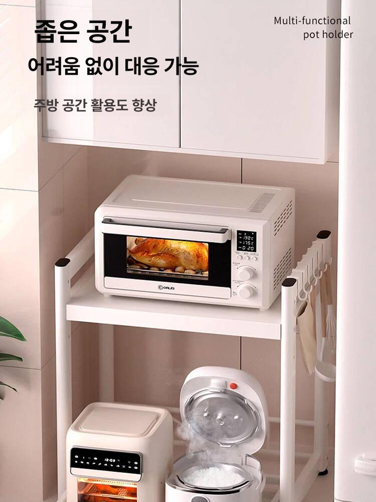 밥솥레일 렌지장 인출식 펜트리 렌즈다이 수납 패키지 거치대 부엌 밥솥장 - 상세 이미지 3