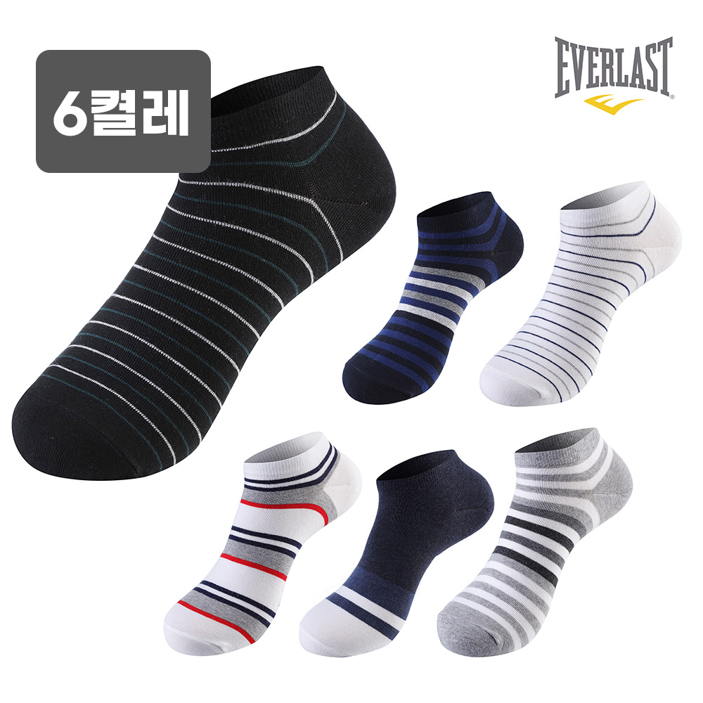 에버라스트 스포츠 페이크삭스 발목 양말 6켤레 세트 - 상세 이미지 4
