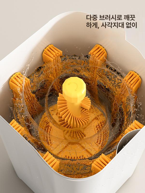 운동화세탁기 자동 드럼식 솔질 탈수 기능 가정용 신발 세척 청소기 - 상세 이미지 3