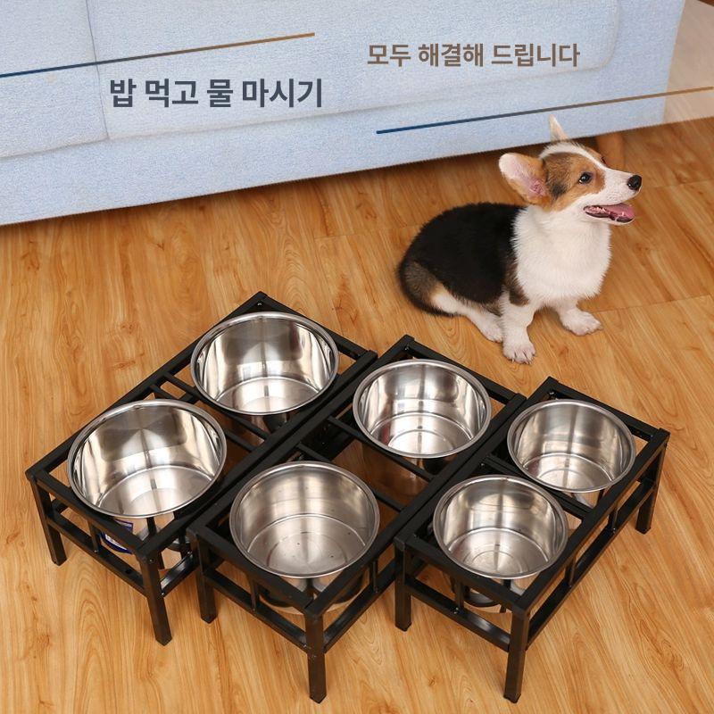 강아지물그릇 대형견밥그릇 대형견식기 애견식기 스텐개밥그릇 강아지그릇 사료그릇 - 상세 이미지 4