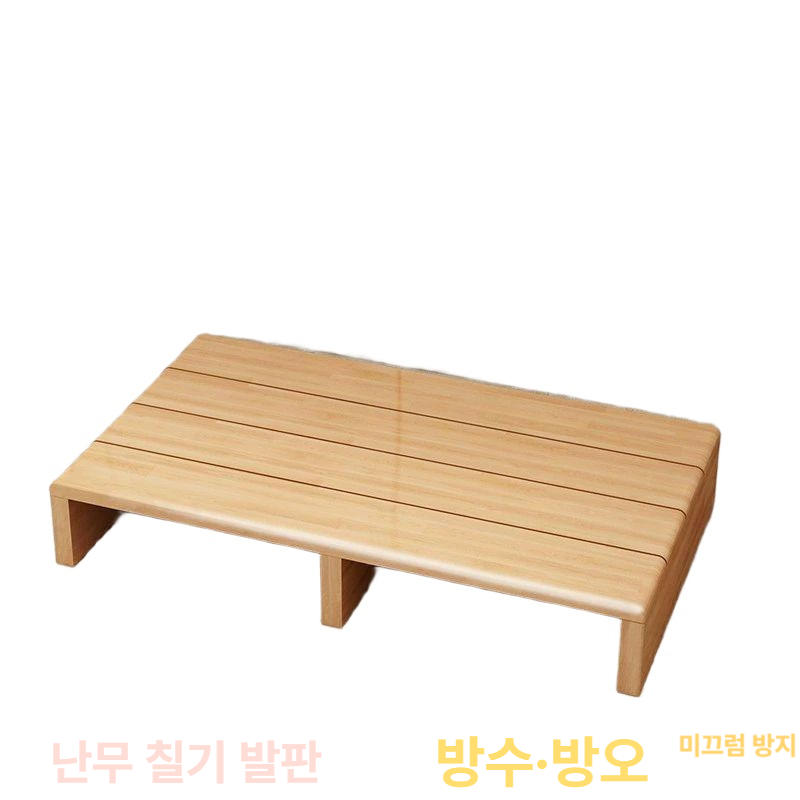 원목 발판 주방 욕실 현관 계단 디딤대 안전 미끄럼방지 목재 높이조절 스텝 - 상세 이미지 2