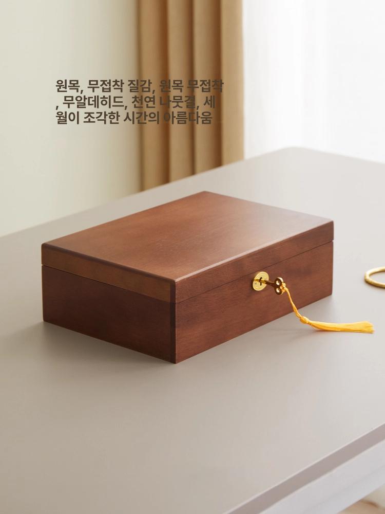 엔틱 보석함 원목 악세사리 주얼리케이스 목걸이 귀걸이 정리함 원목보석함 수납 - 상세 이미지 5