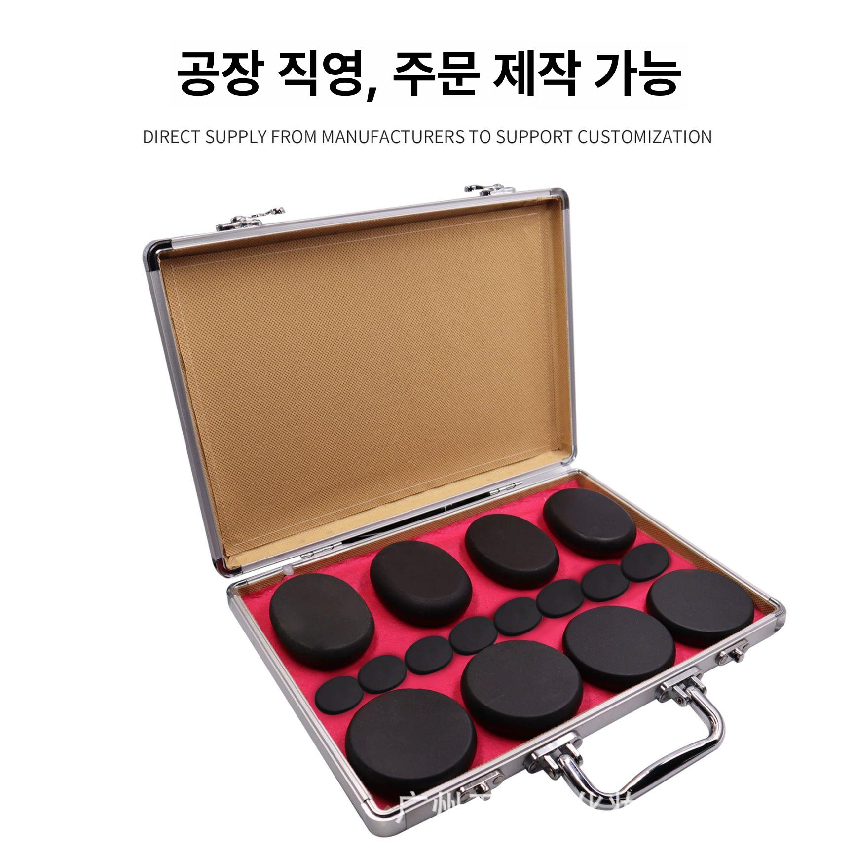 가열 마사지 핫스톤 찜질 가열기 스톤테라피 온열 냄비 테라피 돌 워머 돌뜸 스파 세트 - 상세 이미지 3