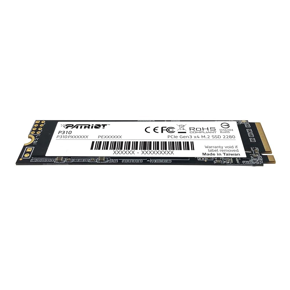 패트리어트 메모리 P310 240GB 내장 SSD - NVMe PCIe M.2 3세대 x 4 저전력 소비 솔리드 스테이트 드라이브 P310P240GM28 240 GB - 상세 이미지 3
