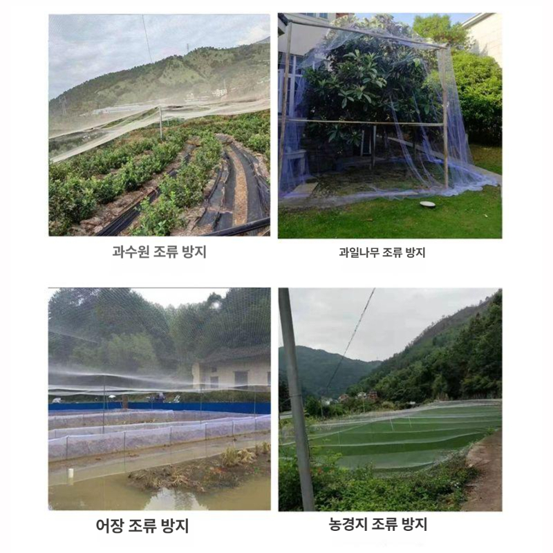 과수원 그물망 조류차단 농업 울타리 방지 보호망 재배 새망 예방 방충망 퇴치 식물 - 상세 이미지 5