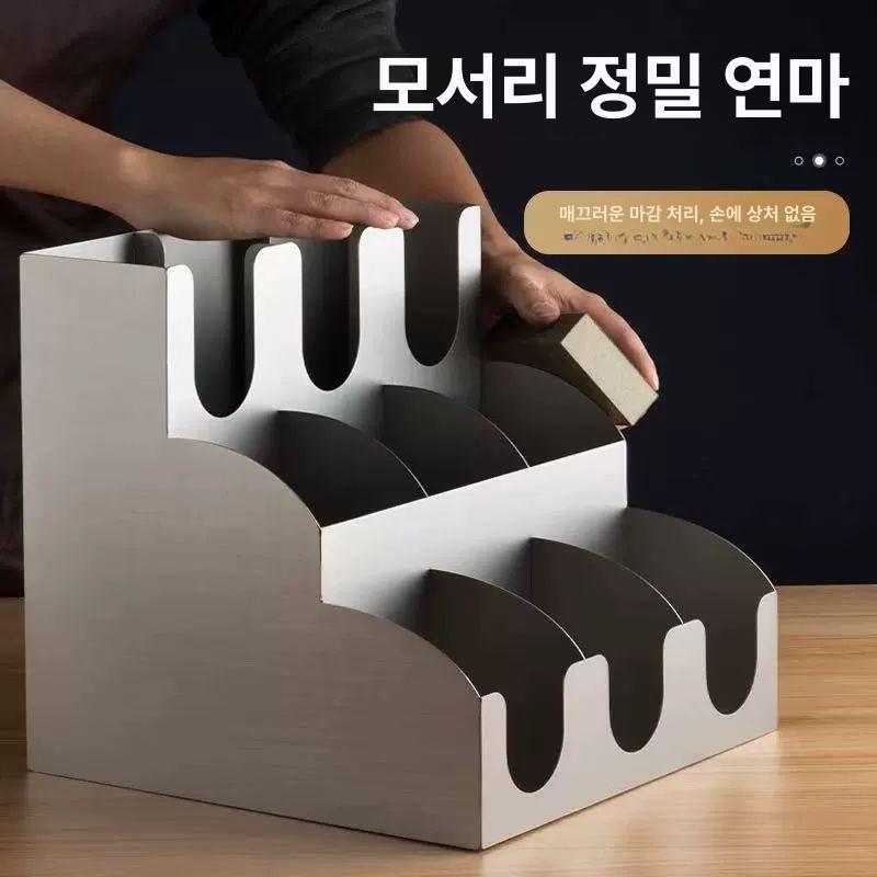 카페 종이컵홀더 컵디스펜서 원목디스펜서 보관함 거치대 커피숍 - 상세 이미지 4