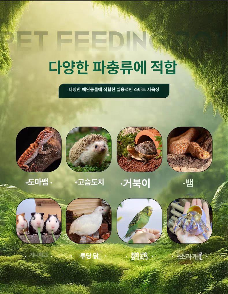 육지거북이 파충류 사육장 온난실 목재 테라리움 쉼터 보온 환기 자동온습도 조절 하우스 - 상세 이미지 4