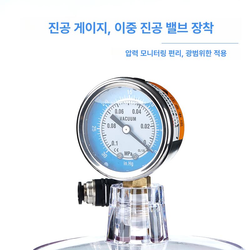 밀봉 데시게이터 건조기 데시케이터 게이지 과학 압력 실험용 연구용 연구장비 용기 - 상세 이미지 4