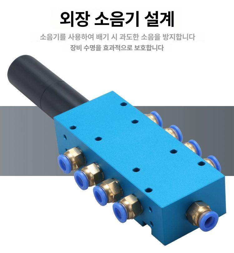 산업용 대용량 진공 흡착기 고흡입 펌핑 장비 밸브 이젝터 커넥터 세트 - 상세 이미지 2