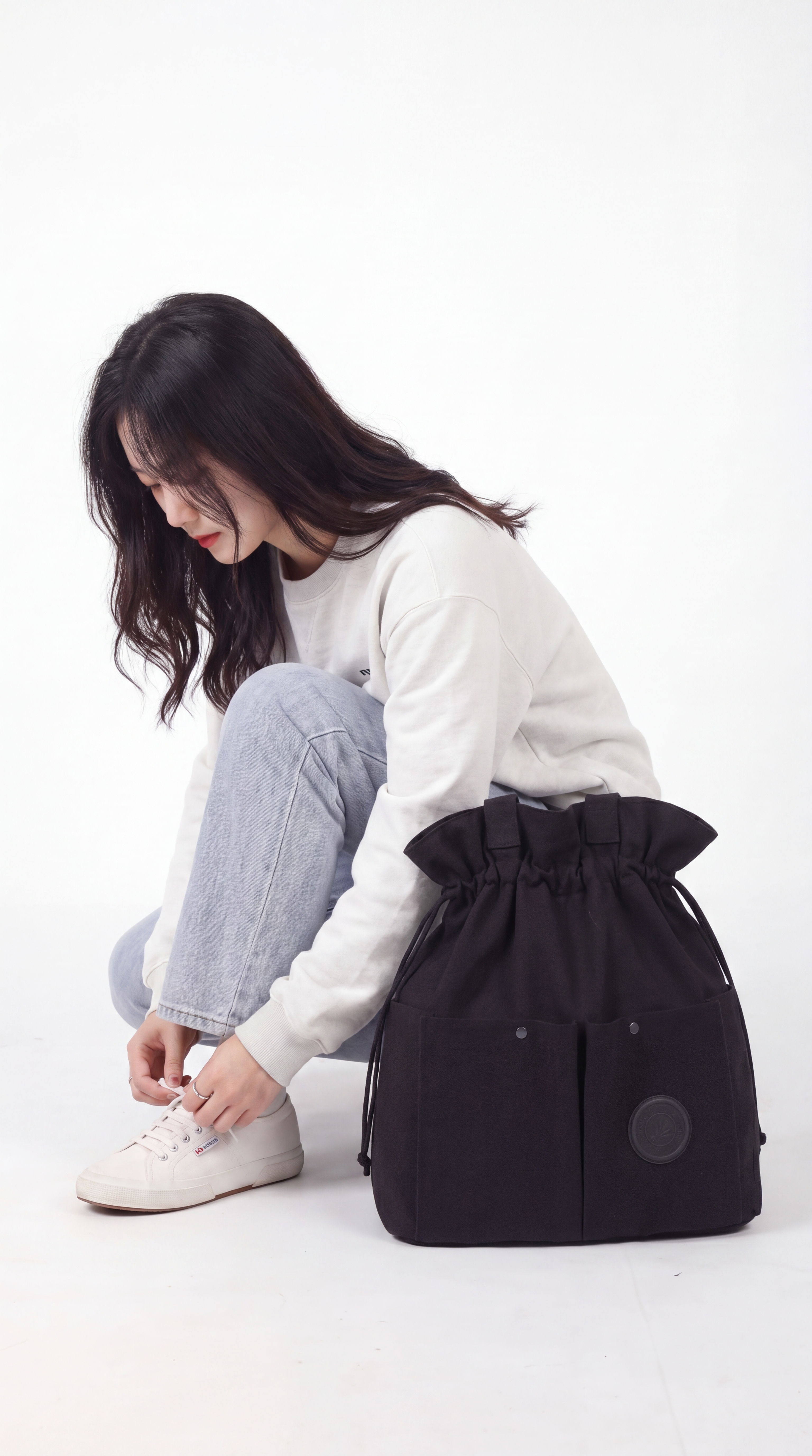 투웨이 백팩 여성용 가벼운 대용량 여행용 보부상 백팩 이미지 8