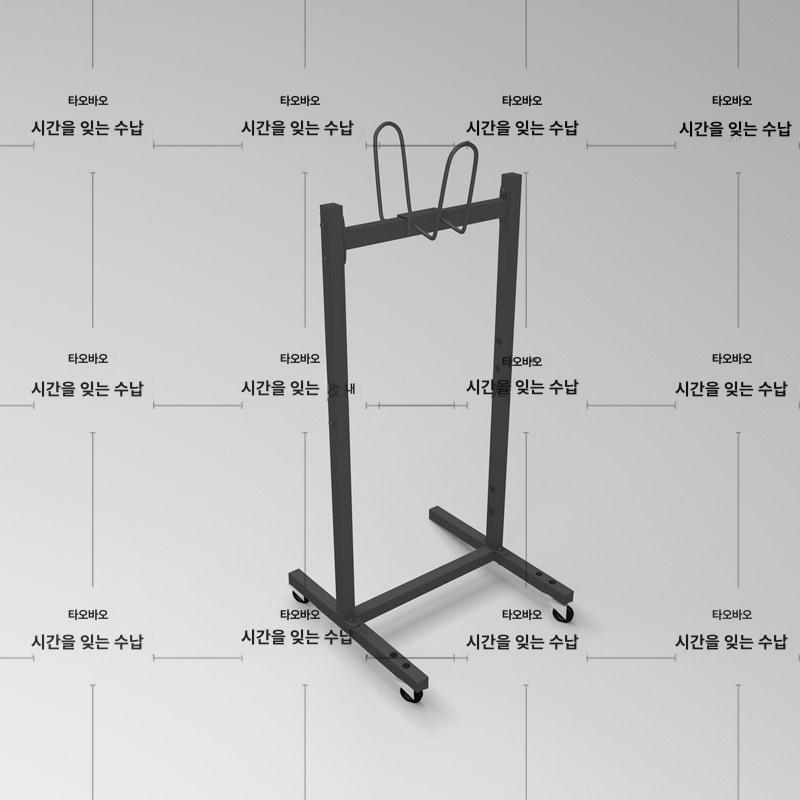 줄넘기 거치대 로프 보관함 운동기구 수납정리 이동식 바퀴 헬스용품 - 상세 이미지 5