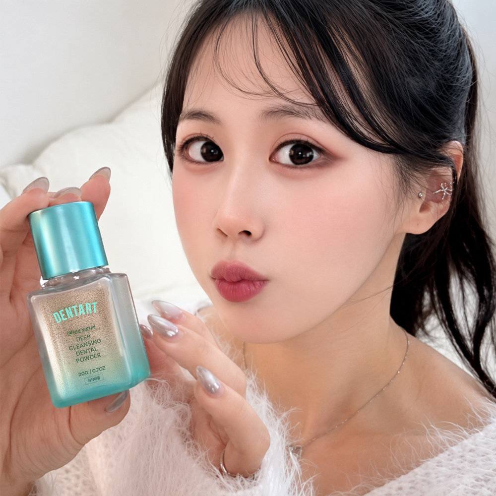 덴타르트 가루치약 + 치실 20개 입냄새 구취 제거 충치예방 분말 고체치약 - 상세 이미지 2