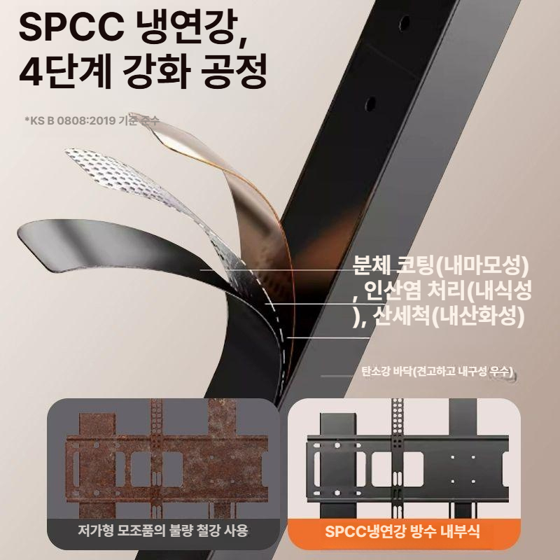 이젤형 티비다이 브라켓 홀더 이동식티비거치대 받침대 티비스탠드 - 상세 이미지 5