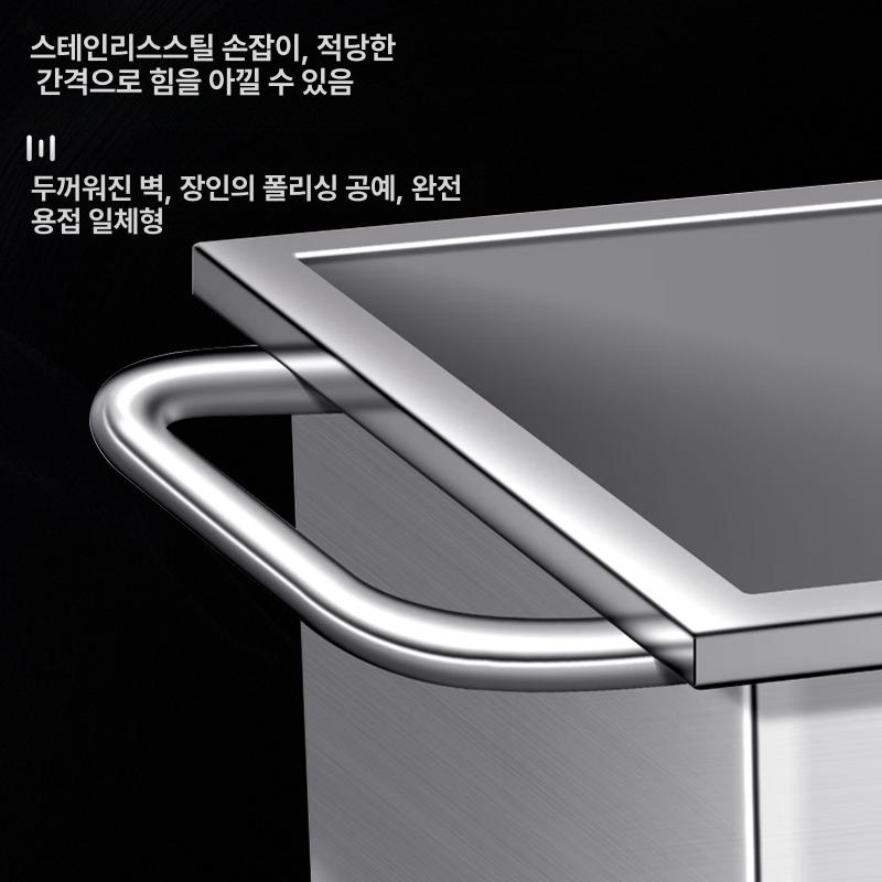 손수레 피드 트럭 버킷 리어카 바퀴 축사 구르마 구루마 농장 덤프트럭 스테인리스 전동 - 상세 이미지 2