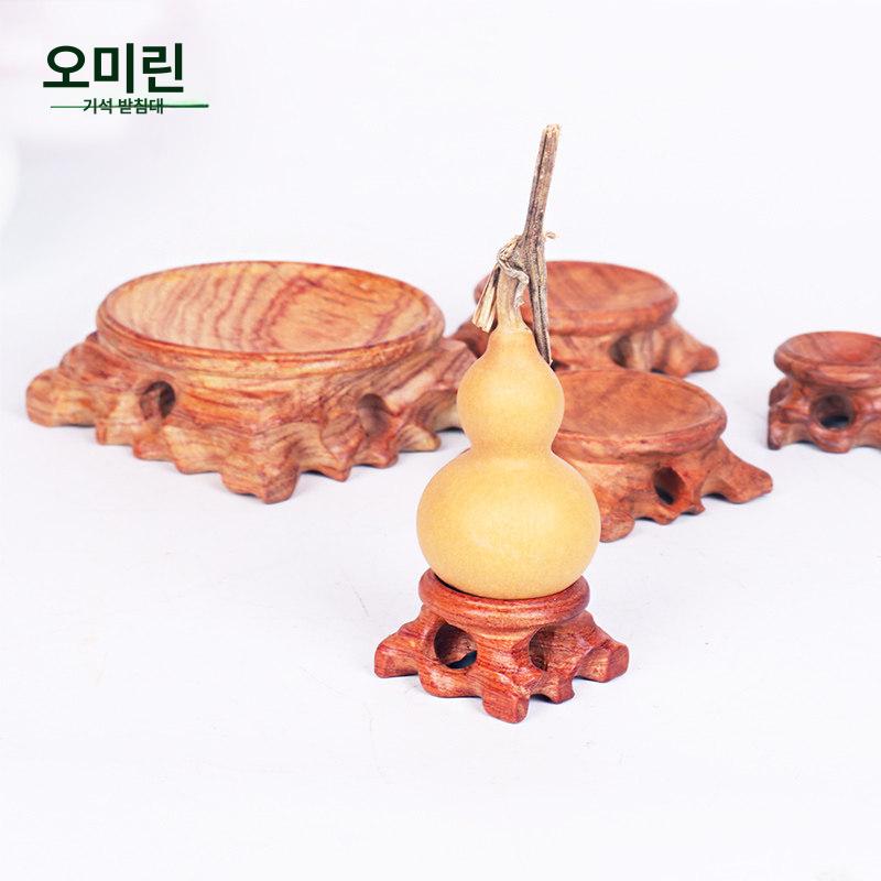 목재 좌대 받침대 옻칠 마감 미니 진열용 불상 화분 책장 소품 전시 나무 스탠드 - 상세 이미지 3