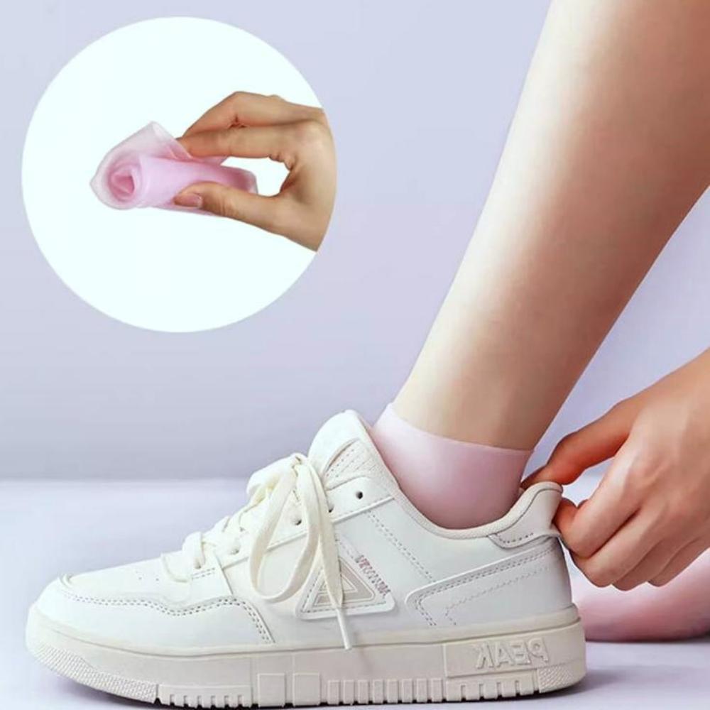발각질 갈라짐 보습 실리콘 풋케어 양말 각질 제거기 굳은살 발뒤꿈치 관리 - 상세 이미지 3