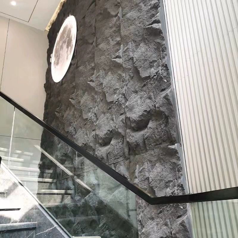 3D 입체 석재 타일 경량 화강암 인조석 벽면 장식 시공용 벽돌 이미지 6