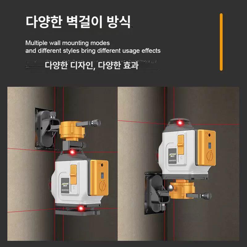 정밀 수평계 적외선 레벨기 자동 수평 측정기 리모컨식 건설 인테리어 레이저 - 상세 이미지 4
