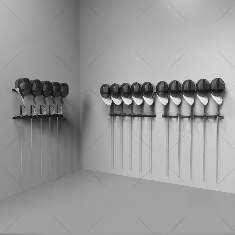 펜싱칼 펜싱장비거치대 보관함 진열대 정리대 검 사브르 에페 수납 선반 랙 - 상세 이미지 3