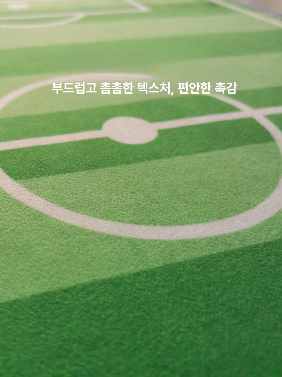 축구 테마 놀이방 러그 카페트 매트 스포츠 인테리어 거실 학습용 줄무늬 방바닥 - 상세 이미지 2