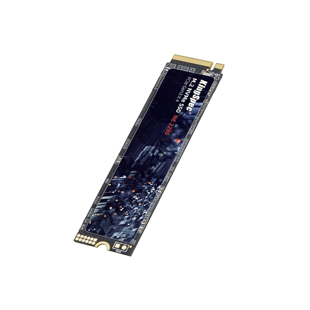 KingSpec SSD 512GB, M.2 NVMe Gen3x4 2280 - 최대 2400MB/s, 3D NAND 플래시가 탑재된 내장 솔리드 스테이트 드라이브, 데스크톱 및 노트 - 상품 이미지