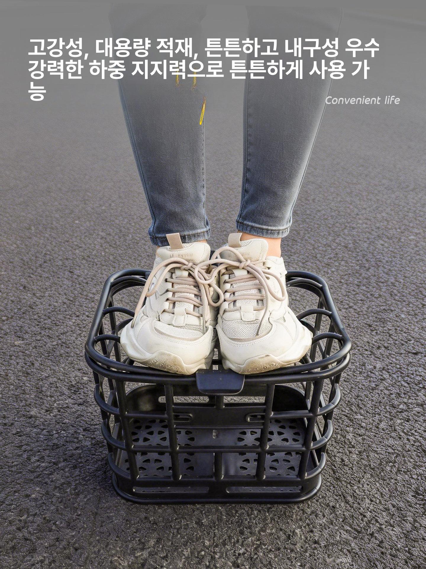 전기자전거 앞바구니 방수 배달용 수납 정리함 스테인리스 강철 퀵릴리즈 고정식 - 상세 이미지 4