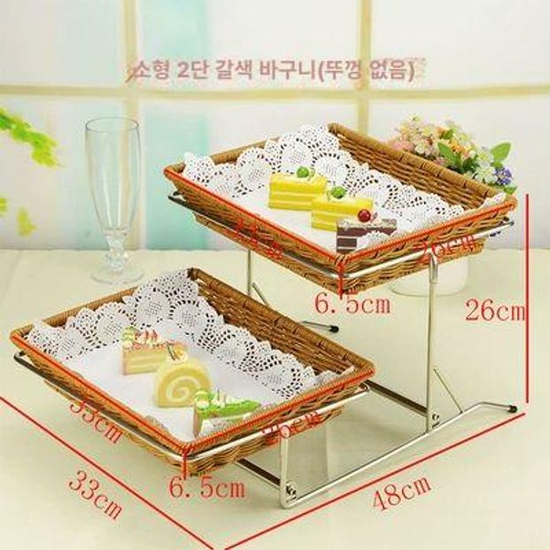 빵 진열 디저트 받침대 쿠키 제과점 쟁반 원목 우드 월넛 빵트레이 빵집 베이커리 트레이 이미지 6