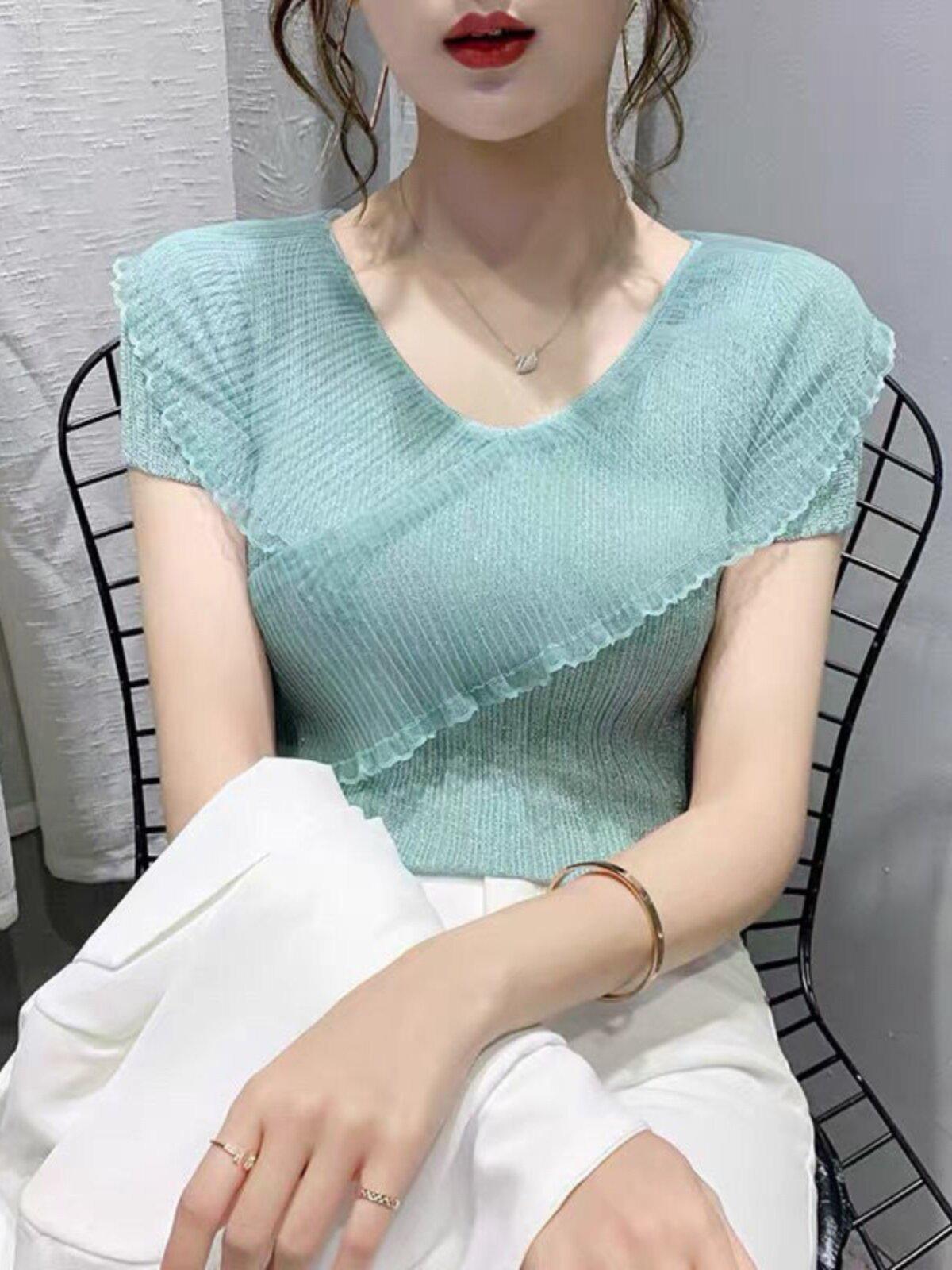 라인 댄스복 상의 라틴 사교 줌바 댄스티 모던댄스 탑 옷 반짝이 밸리 - 상품 이미지