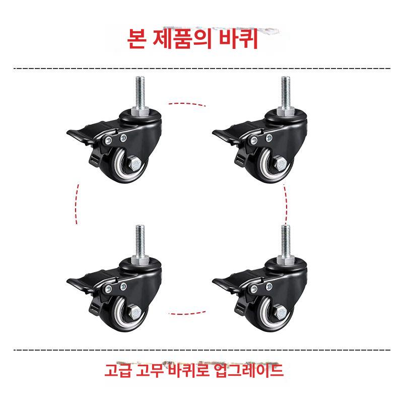 이동식 오디오랙 튼튼한 캐비닛 거치대 앰프 음향장비 선반 수납장 진열장 보관함 - 상세 이미지 3