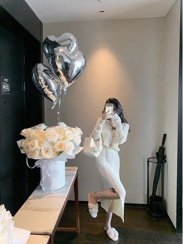 신제품 사교계 2023년 길이 패셔너블한 투피스 투피스세트 세트 여성 스커트 여름 반팔 - 상세 이미지 2