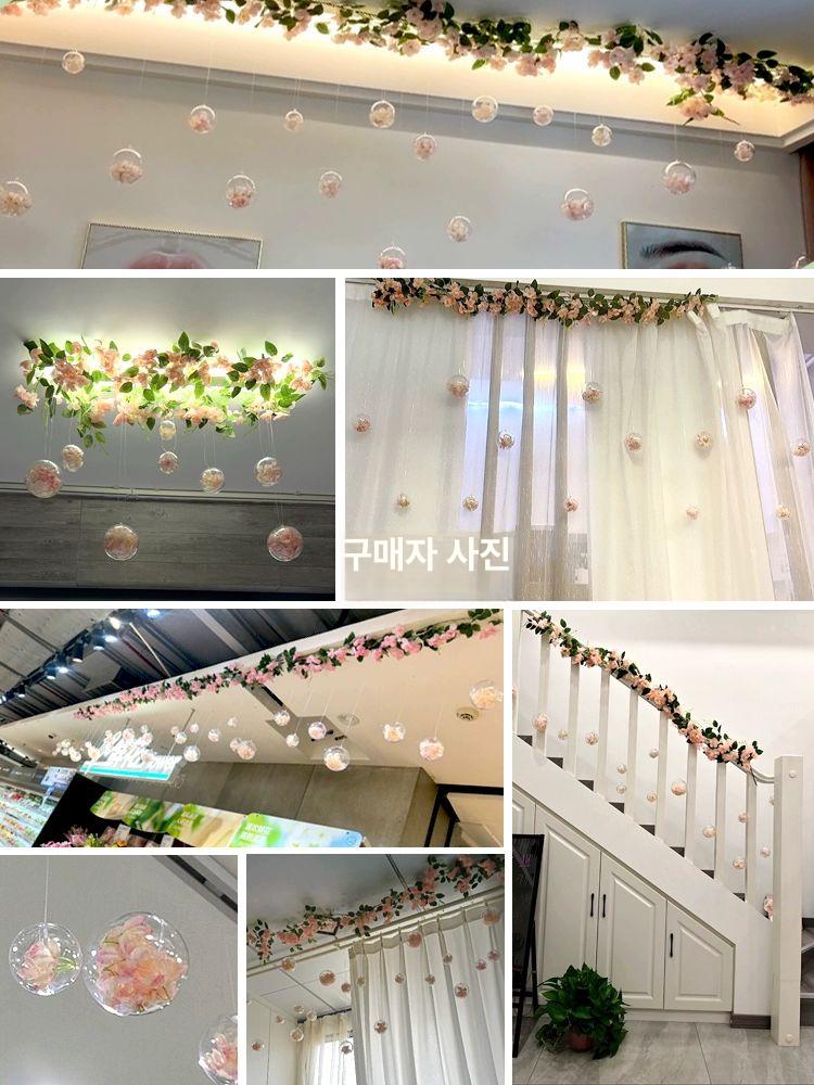 파티용 모빌플라워 조화 벽장식 벚꽃 포토존 데코 인조꽃 소품 - 상세 이미지 2